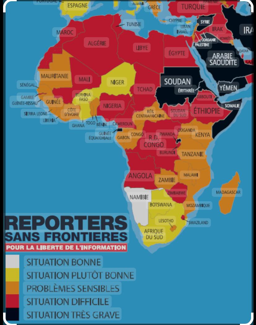Liberté de la presse: Le Cameroun au fond du classement RSF 2025