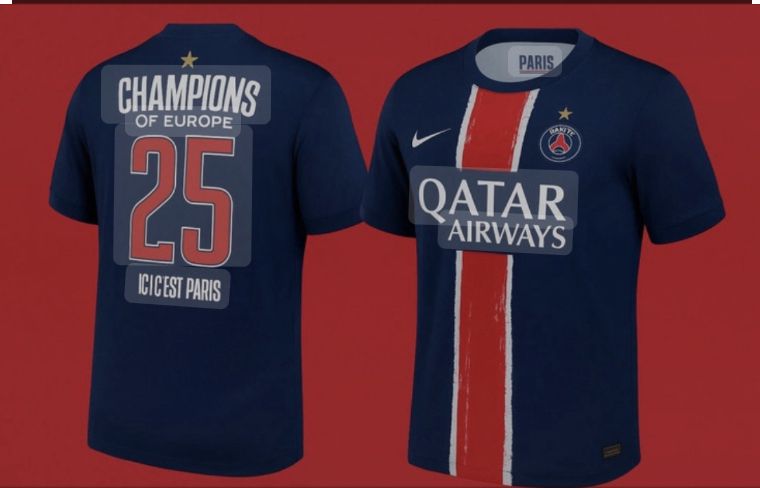 Après sa victoire, le PSG sort un maillot avec une étoile disponible dès le lendemain de la finale de Ligue des champions